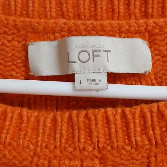 Orange Knit Sweater - Picture 2 of 2